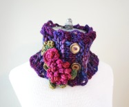 peony rose scarf purple1
