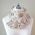 contemporary victorian scarf ivory