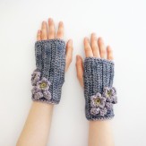 blossom hand warmers gray