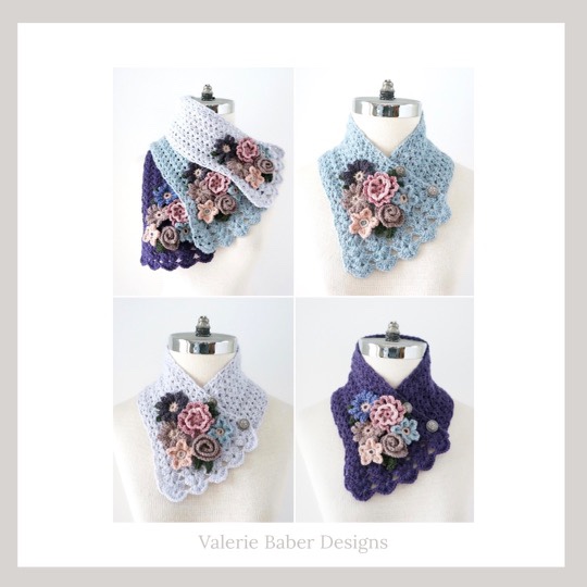 New Floral Bouquet scarves perfect for any time of the year, available in various colours.