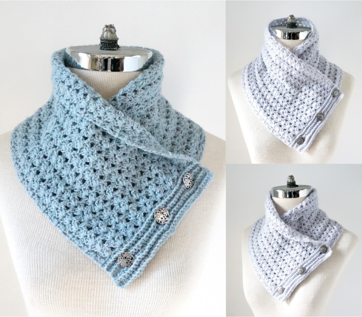 New Crochet Pattern:  Ashley Lace Scarf is perfect for any style with the contemporary lace design.